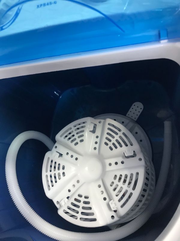 Photo 2 of  Portable Single Tub Washer And Dryer- The Laundry Alternative- Mini Washing Machine- Travel Washing Machine- Small Washing Machine with Spin Cycle Basket and Drain Hose