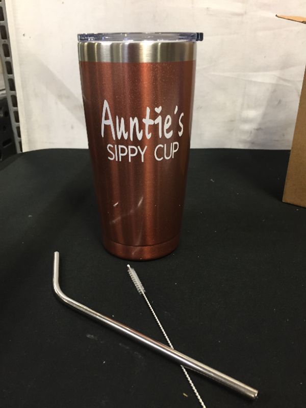 Photo 1 of 20Oz cup with stainless steel straw and cleaner