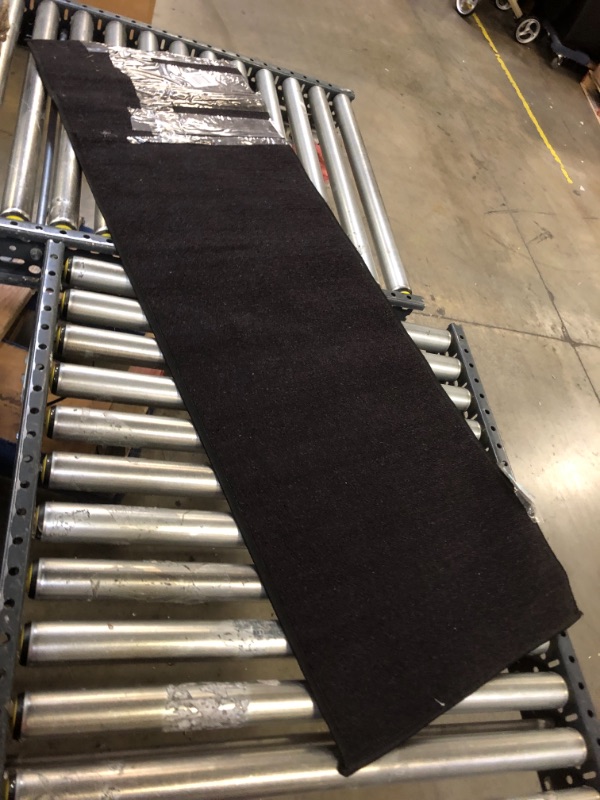 Photo 1 of 19.5X58in BLACK RUNNER RUG