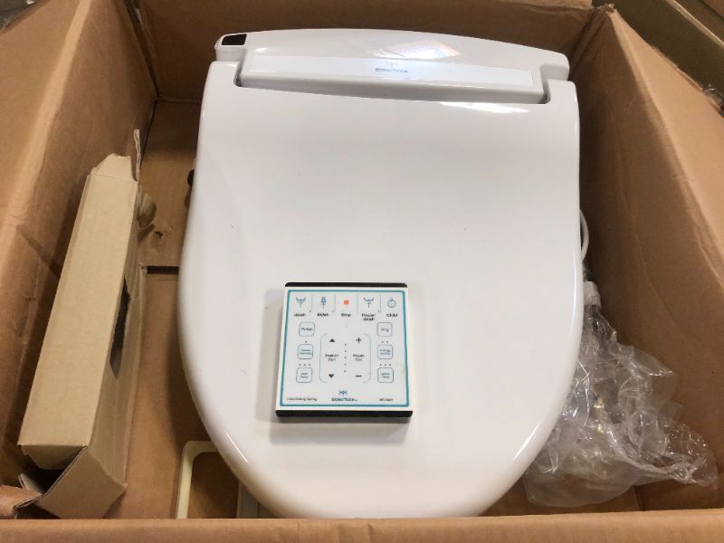 Photo 2 of BidetMate 1000 Series Electric Bidet Heated Smart Toilet Seat with Heated Water, Wireless Remote, and Heated Dryer - Adjustable and Self-Cleaning - Fits Elongated Toilets

