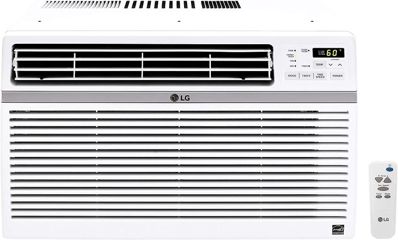 Photo 3 of LG 12,000 BTU 115V Window-Mounted Air Conditioner with Remote Control, White
