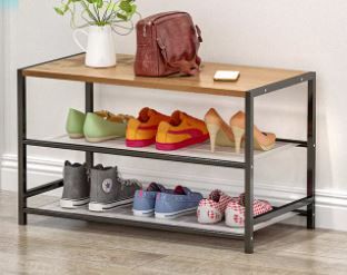 Photo 1 of 2 TIER ENTRY WAY SHOE RACK WITH TOP SHELF