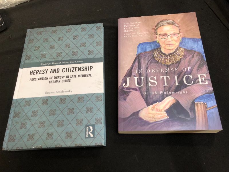 Photo 3 of 2 books heresy and citizenship smelyansky, in defense of justice wainwright