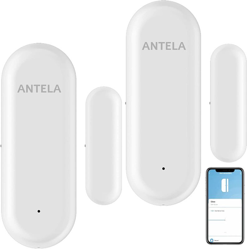 Photo 1 of ANTELA Smart Door Sensor WiFi Windows Contact Sensor Compatible with Amazon Alexa, No Hub Required, Programmable with Smart Life APP Home House Shop Business with Motion Detectors factory sealed 