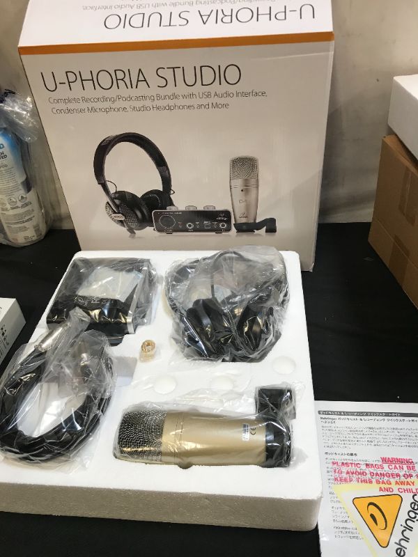 Photo 2 of Behringer U-Phoria Studio Recording/Podcasting Bundle (UphoriaStud2)