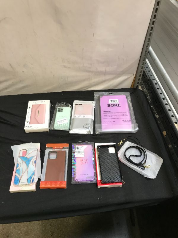 Photo 1 of miscellaneous iphone X-12 cases and one samsung galaxy tab case 