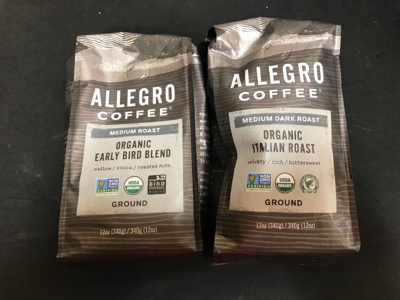 Photo 2 of Allegro Coffee Organic Whole Foods Blend Ground Coffee, 12 oz (2pk)
