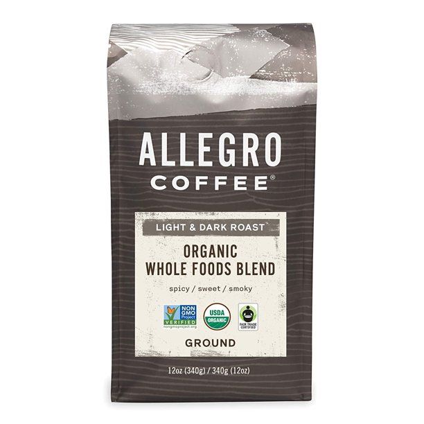 Photo 1 of Allegro Coffee Organic Whole Foods Blend Ground Coffee, 12 oz (2pk)
