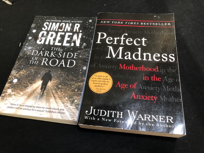 Photo 3 of 2 BOOKS THE DARK SIDE OF TEH ROAD GREEN (NEW), PERFECT MADNESS WARNER (USED)