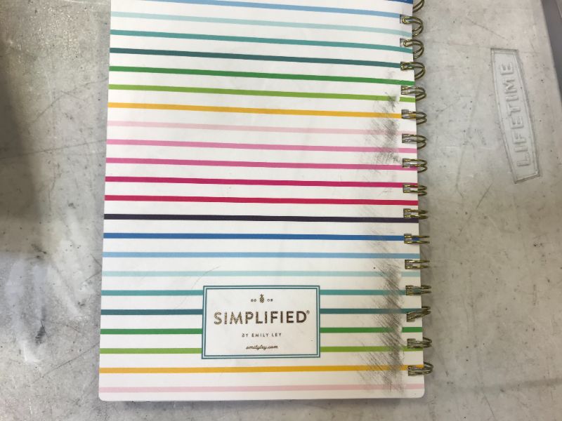 Photo 4 of DIRTY---2022 Weekly & Monthly Planner Simplified by Emily Ley for AT-A-GLANCE, 5-1/2" x 8-1/2", Small, Happy Stripe (EL70-200)
