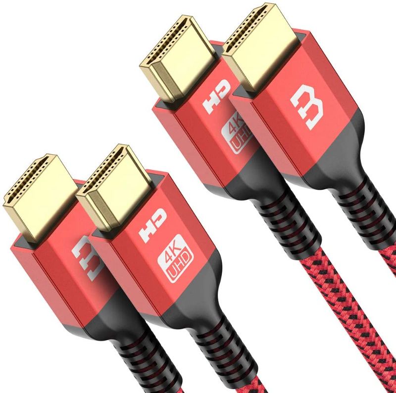 Photo 1 of BrexLink 4K@60Hz HDMI Cable 6ft [2-Pack], 18Gbps High Speed HDMI 2.0 Cable