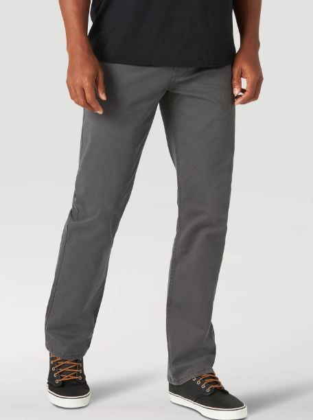 Photo 1 of MEN'S WRANGLER® FIVE STAR PREMIUM STRAIGHT FIT FIVE POCKET PANT IN GRAY TWILL size 38x30
