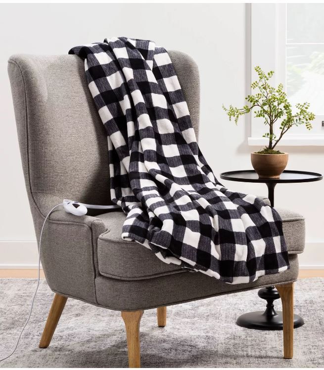 Photo 1 of 50"x60" Electric Microplush Reversible Throw Blanket - Threshold™
