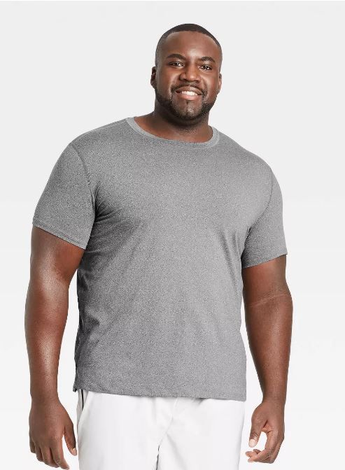 Photo 1 of Men's Short Sleeve Performance T-Shirt - All in Motion™ size S Heathered Grey
