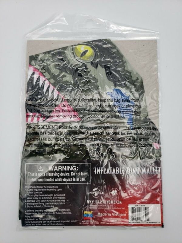Photo 1 of Jurassic World TYRANNOSAURUS T-REX Inflatable Dino Mallet Dinosaur t
