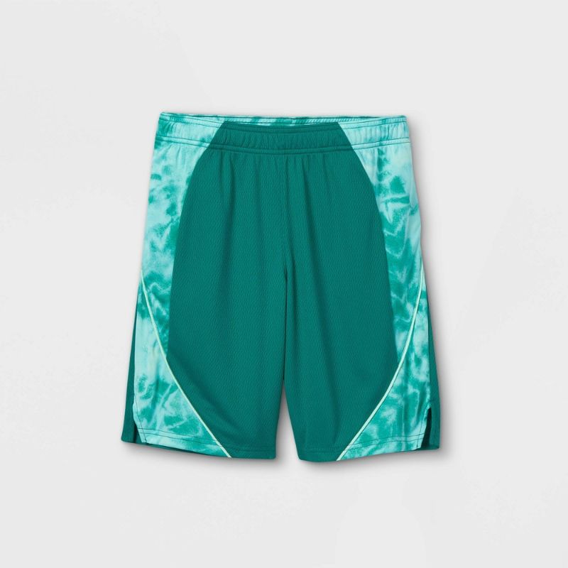 Photo 1 of Boy' Block Print Performance Shorts - All in Motion™ Mint size S