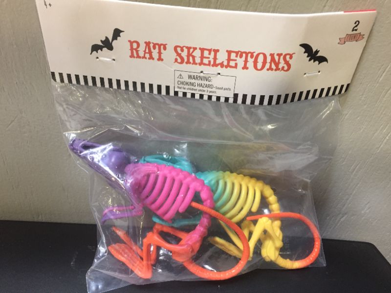 Photo 1 of 2 Count Rat Skeletons Different Colors (3 pack, 6 in total)