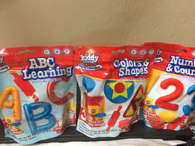 Photo 1 of kiddydough ABC, Numbers, and Shapes clay Bundle (9 in total clays)