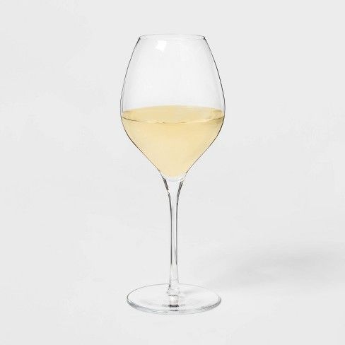 Photo 1 of 16oz 4pk Glass Ballooned White Wine Glasses - Threshold™
