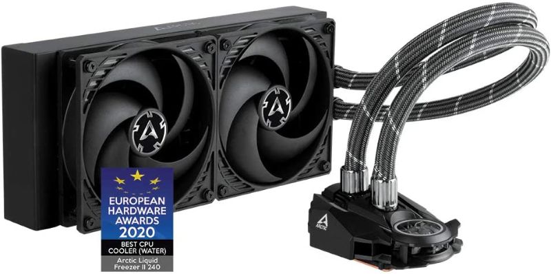 Photo 1 of ARCTIC Liquid Freezer II 240 - Multi Compatible All-in-One CPU AIO Water Cooler, Compatible with Intel & AMD, Efficient PWM Controlled Pump, Fan Speed: 200-1800 RPM (Controlled via PWM) - Black
