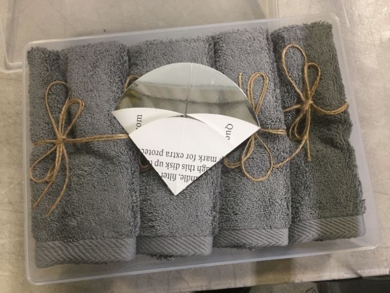 Photo 2 of 4 Ear Candling Treatment Towels with 20 pcs Ear Candling Protective Discs, Gray. Please Note, Ear Candles not Included