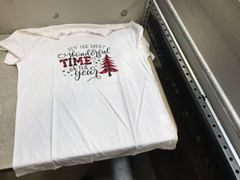 Photo 1 of generic white Christmas shirt 2 pack L