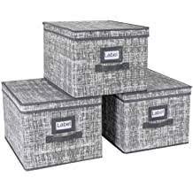 Photo 1 of 3 PACK STORAGE BINS WITH LIDS 