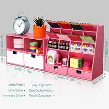 Photo 1 of DARFOO PINK DESK ORGANIZER WITH 4 DRAWERS  & 16 COMPARNTMENTS