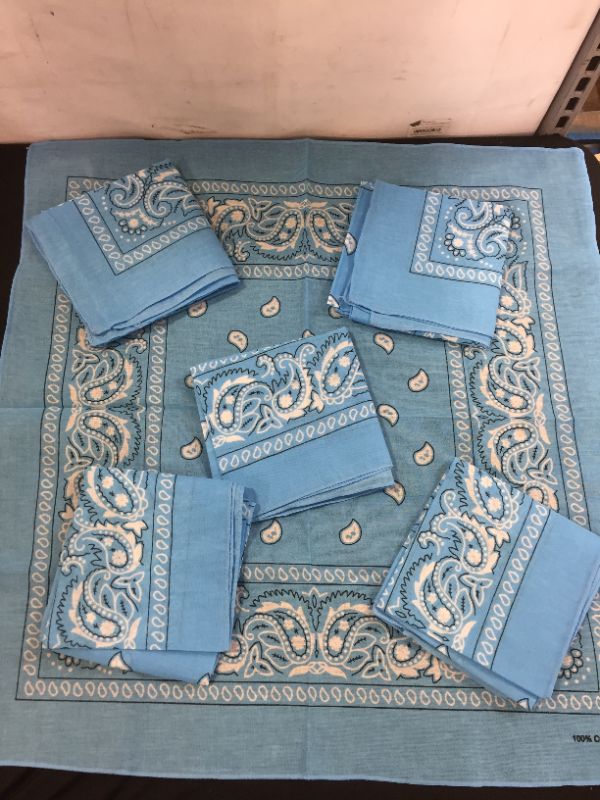 Photo 1 of baby blue bandana 6 pcs
21 x 22 inch 