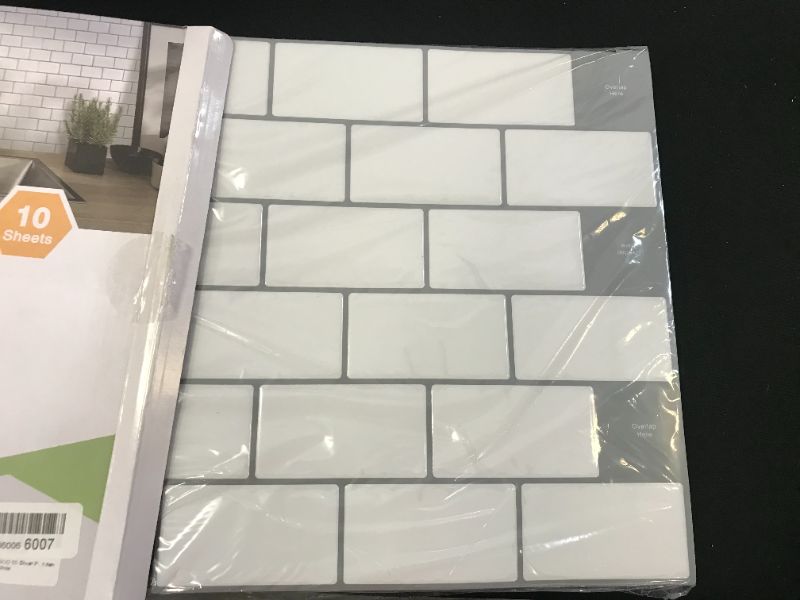 Photo 3 of 10 SHEETS PEEL AND STICK WALL TILE