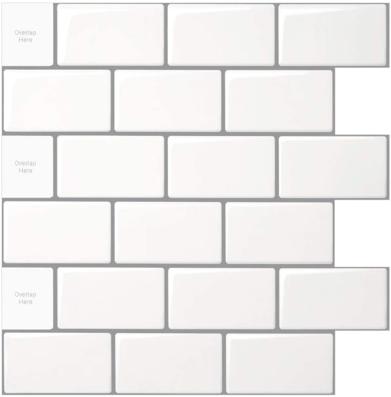 Photo 1 of 10 SHEETS PEEL AND STICK WALL TILE