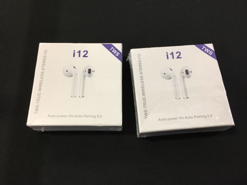 Photo 1 of BLUETOOTH EARPHONES 2 PACK (FACTORY SEAL SHUT)