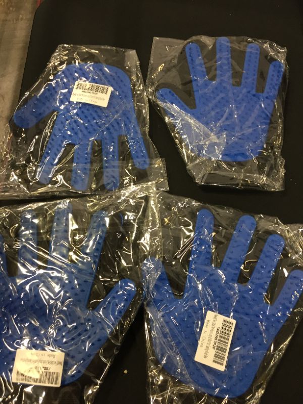 Photo 1 of 4 PACK PET GROOMING GLOVES 