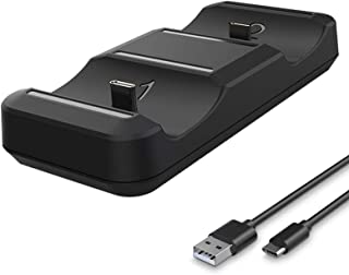 Photo 1 of PS5 Controller Charger, Tohilkel Dual USB Charging Dock Station Stand for Playstation 5 Controller, Black