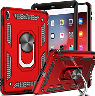 Photo 1 of LeYi Case for iPad 8th / 7th Generation Case, iPad 10.2 Case with [2 Pack] HD Screen Protector, [Military-Grade] Full-Body Tablet Cover with Metal Kickstand for iPad 8th 7th Gen 10.2 2020 2019, Red