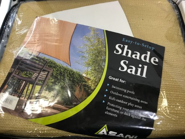 Photo 1 of Asani Rectangle Sun Shade Sail | UV Blocking Patio Cover, Outdoor Sunshade Canopy 12' x 16' 