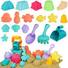 Photo 1 of CHILDTOYS BEACH TOYS 26 PCS SAND TOYS FOR KIDS SNOW TOYS WITH CASTLE BUILDING KIT