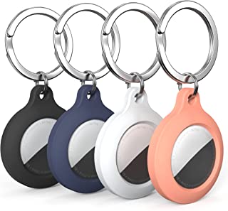 Photo 1 of DamonLight 4-Pack Case for AirTag with Keychain, Anti-Scratch Protective Holder Compatible with Airtags Case Wallet Air Tag Key Ring 8 PACK