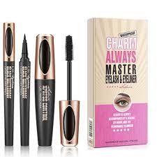 Photo 1 of KAVCENT 4D SILK FIBER LASH MASCARA & LIQUID EYELINER SET
