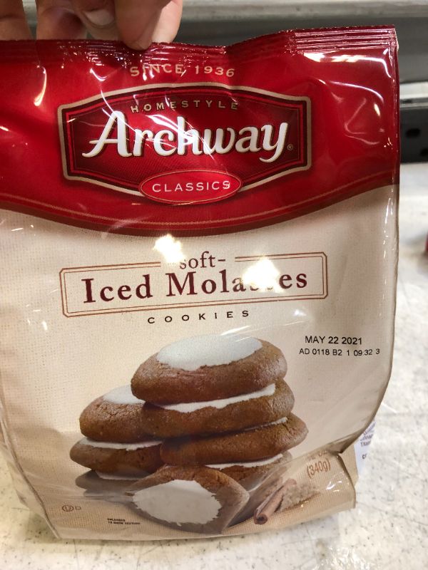 Photo 1 of 2 BOXES OF 6 Archway Iced Molasses Cookies - 12oz
BEST BY MAY 22 2021