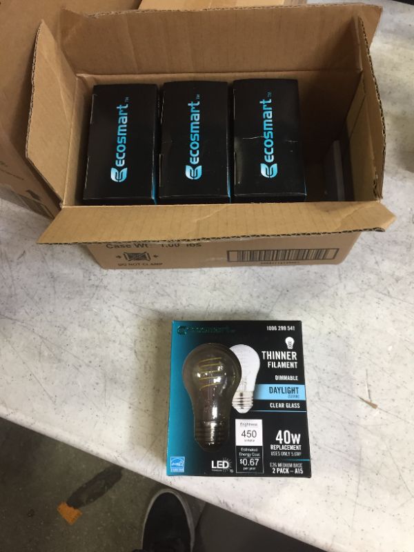 Photo 1 of  4 pack of 2 ct ecosmart 40w replacment led daylight bulb