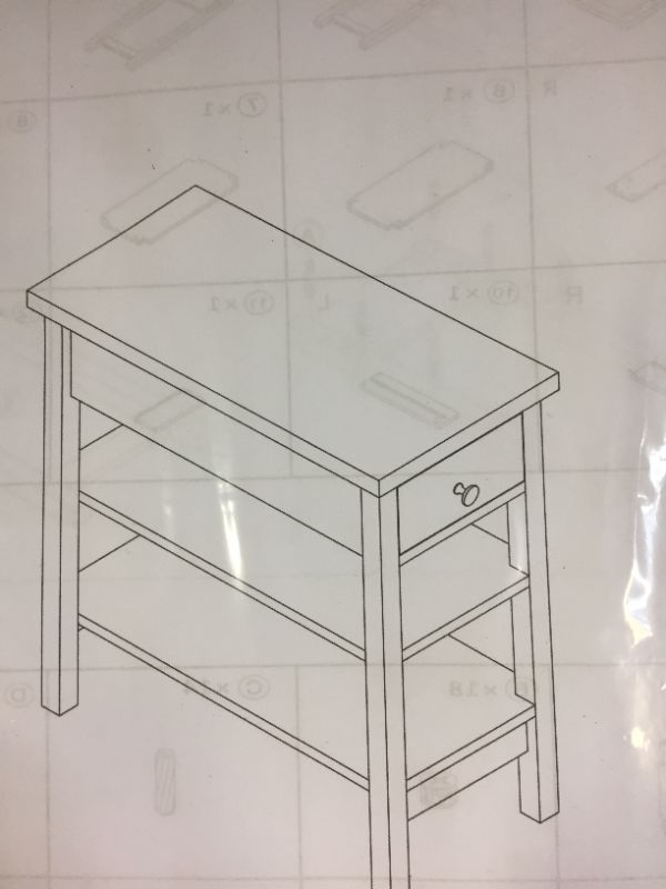 Photo 1 of end table with drawer