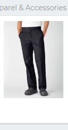 Photo 1 of Dickies Men's Original 874 Work Pant, Black, 32W x 29L, Black, Size 32W x 29L
