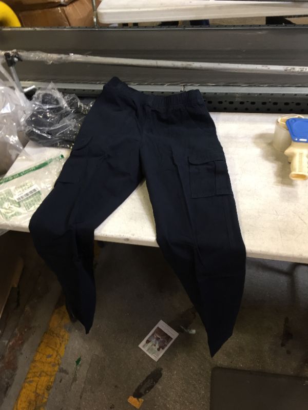 Photo 1 of elastic waist size 18 blue cargo pants