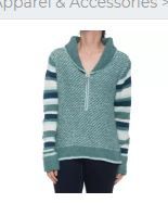 Photo 1 of CHUP Potlach Sweater - Merino Wool, Zip Neck (For Women) - FROSTY GREEN HEATHER
