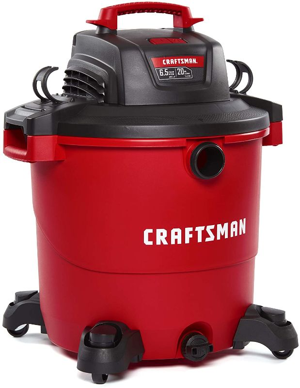 Photo 1 of CRAFTSMAN CMXEVBE17596 20 Gallon 6.5 Peak HP Wet/Dry Vac, Heavy-Duty Shop Vacuum with Attachments
