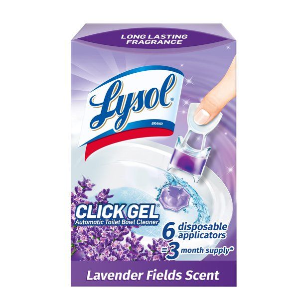 Photo 1 of 2 PACK Lysol Click Gel Automatic Toilet Bowl Cleaner, Lavender Scent, 6ct
