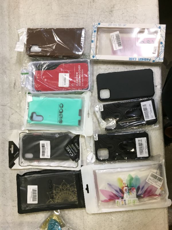 Photo 1 of 10 pack of phone cases various styles and phone types