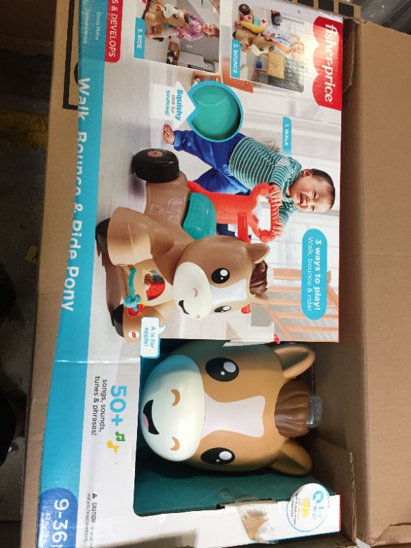 Photo 1 of Fisher-Price Walk Bounce & Ride Pony, Infant to Toddler Musical Walker and Ride