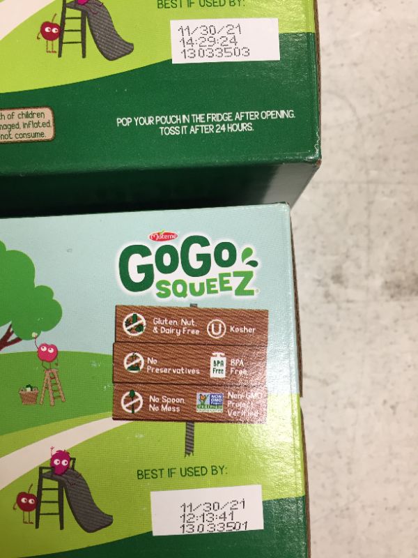 Photo 1 of GoGo squeeZ Applesauce Vty App/Cinn 3.2oz 20PK 2 Pack 